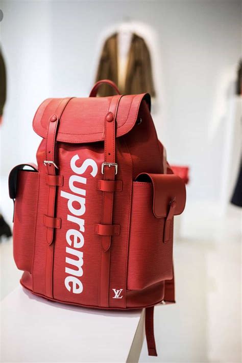 supreme lv travel bag replica|supreme x counterfeit backpacks.